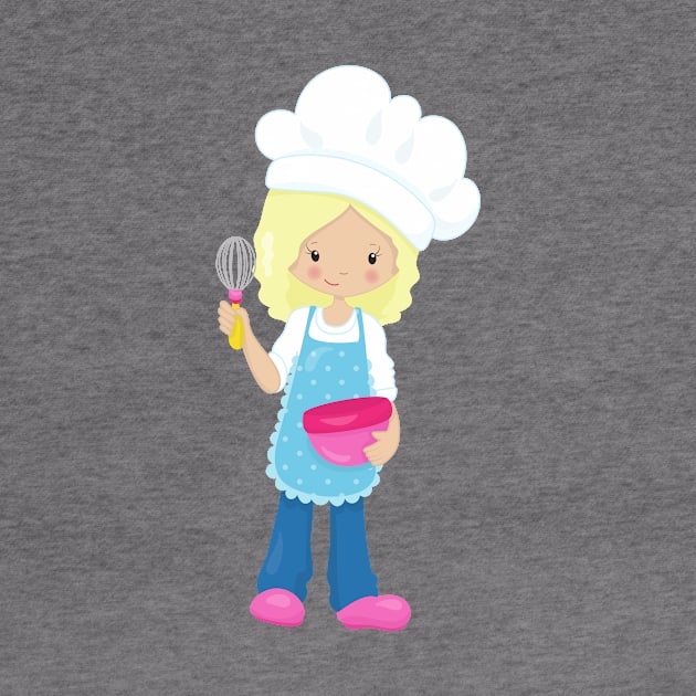 Baking, Baker, Pastry Chef, Cute Girl, Blonde Hair by Jelena Dunčević